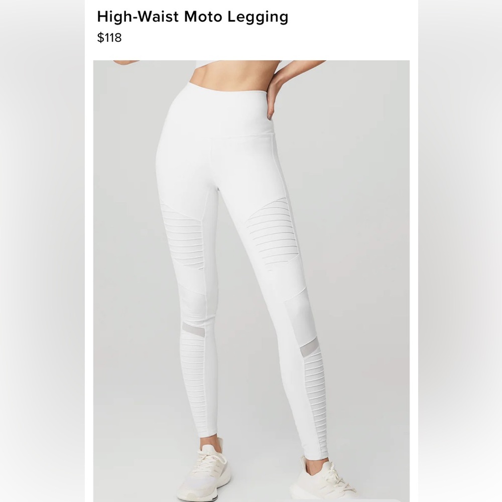 ALO Ribbed Meah Moto Leggings
